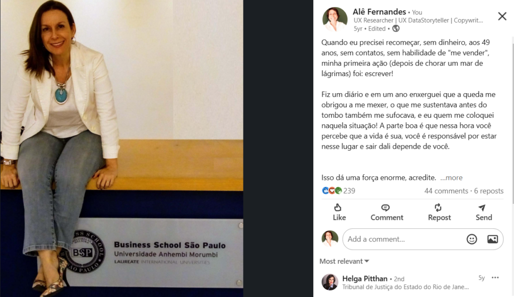 Postagem Rede Social Personal Branding